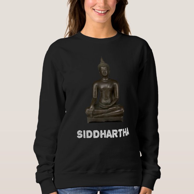 Siddhartha Buddha Buddhist Tranquil Andlig T Shirt (Framsida)