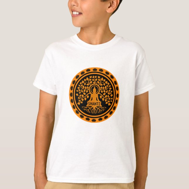 Siddhartha Gautama, Buddhist Art T Shirt (Framsida)