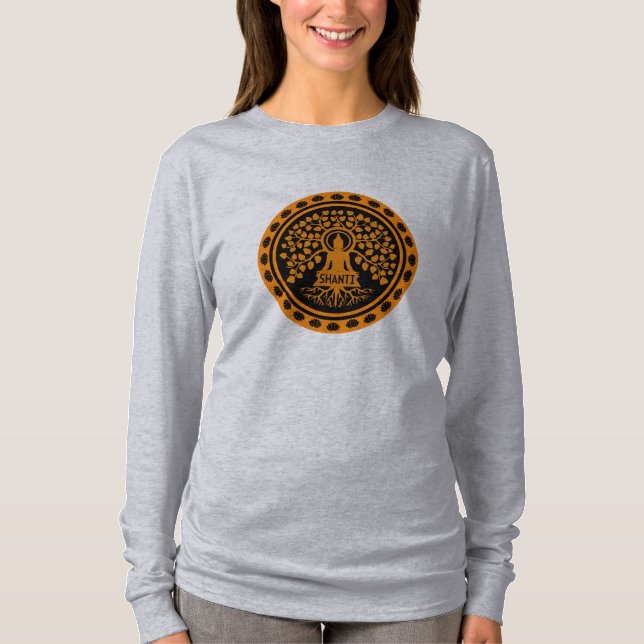 Siddhartha Gautama, Buddhist Art T Shirt (Framsida)