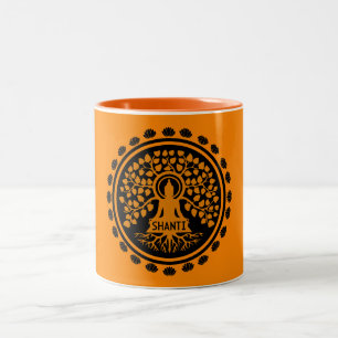 Siddhartha Gautama, Buddhist Art Två-Tonad Mugg