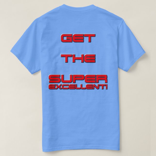Siddubbelt T3RMIN4TOR2 får toppen utmärkt! T-shirt (Design baksida)