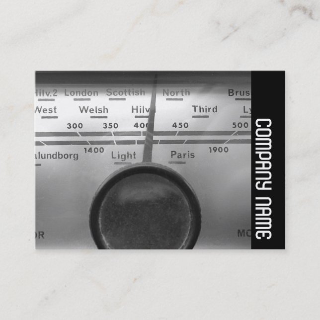 Side Band - Gammal brittisk radioring Visitkort (Framsida)