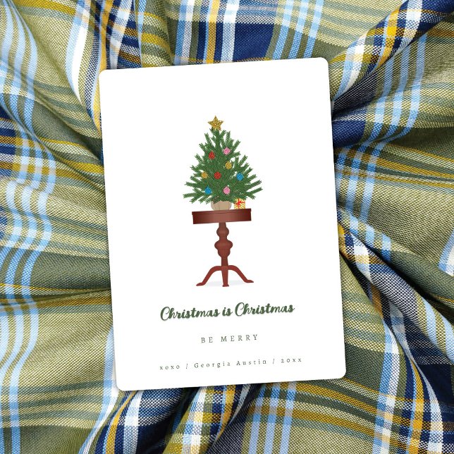 Side Bord Julgran julkort (Skapare uppladdad)