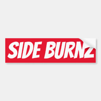Side Burnz Bumper Sticker Bildekal