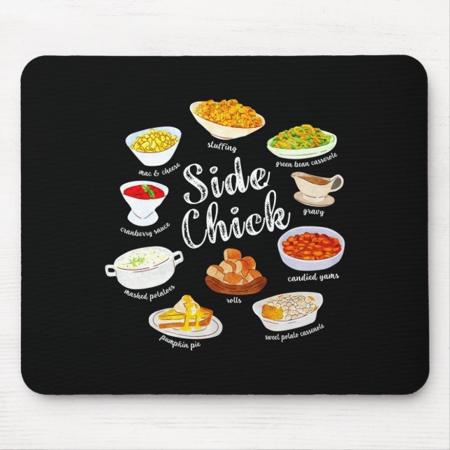 Side Chick,funny Thanksgiving Dishes Gift Tee Men  Musmatta (Framsidan)