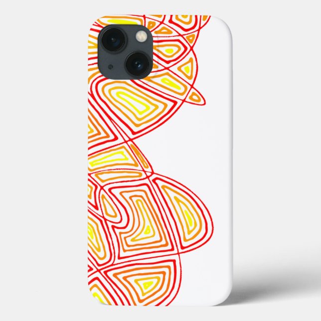 Side Flame iPhone-fodral (Baksida)