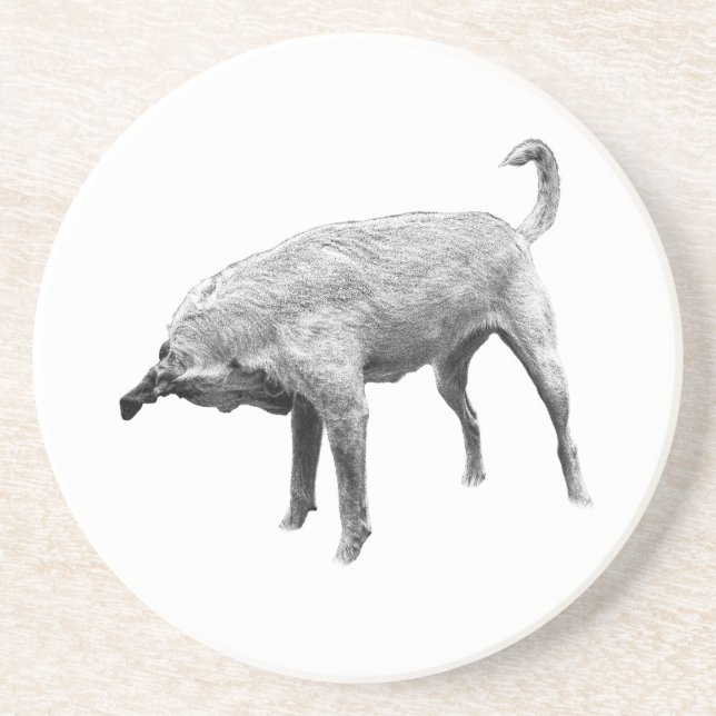 Side-Glance Terrier Charm Underlägg (Framsidan)