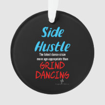 Side Hustle mot Grind Dancing Neon Blue Text