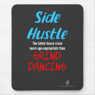 Side Hustle mot Grind Dancing Neon Blue Text Musmatta