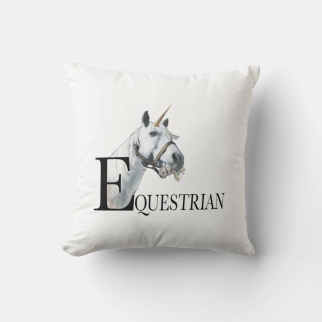 Side Öga Unicorn Pillow Kudde (Framsida)