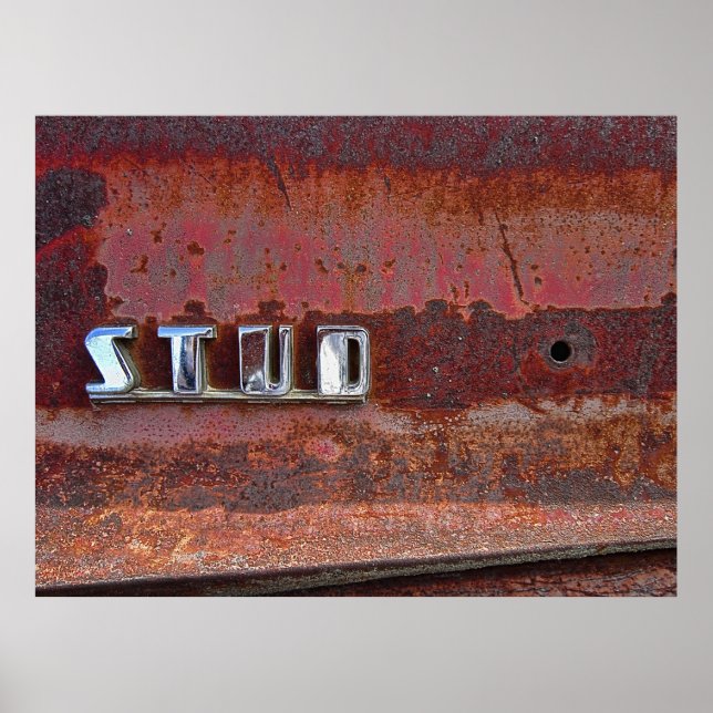 SIDE PANEL STUDEBAKER EMBLEM 1940 s Poster (Framsidan)