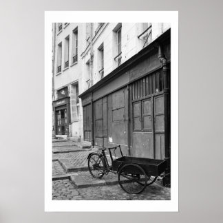 Side Street i Paris Poster