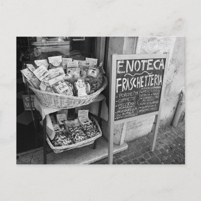 Side Street Shop i Rom Post Card Vykort (Framsida)