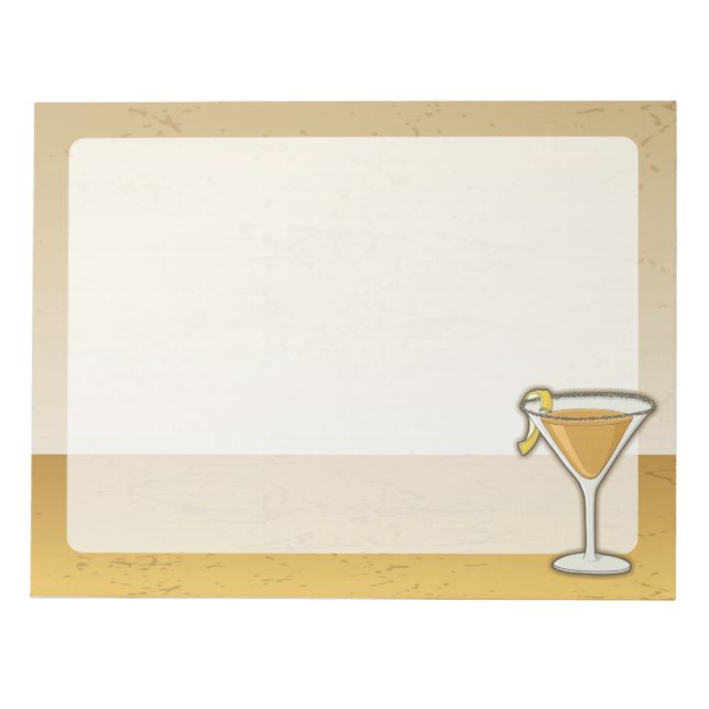 Sidecar cocktail anteckningsblock (Framsida)
