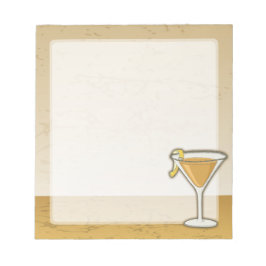 Sidecar cocktail anteckningsblock