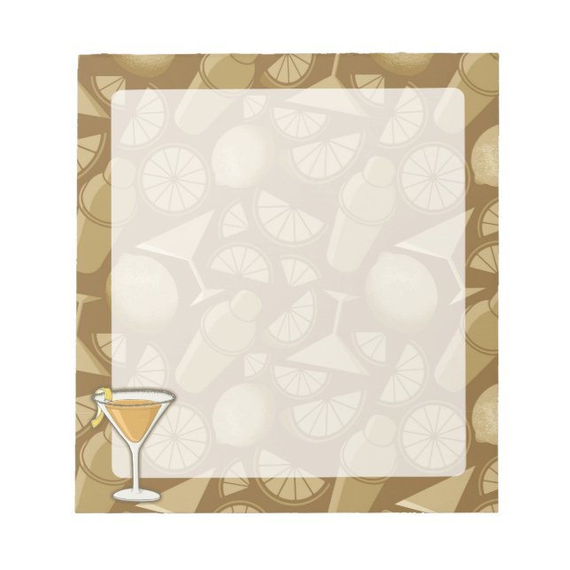 Sidecar cocktail anteckningsblock (Framsida)