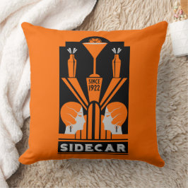 Sidecar Cocktail Art Deco Kudde