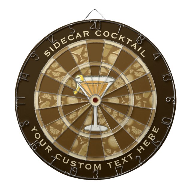 Sidecar Cocktail Darttavla (Framsidan)