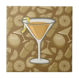 Sidecar cocktail kakelplatta