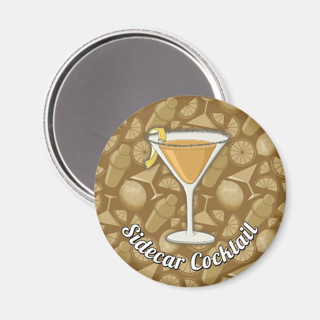 Sidecar Cocktail Magnet (Front/Back)