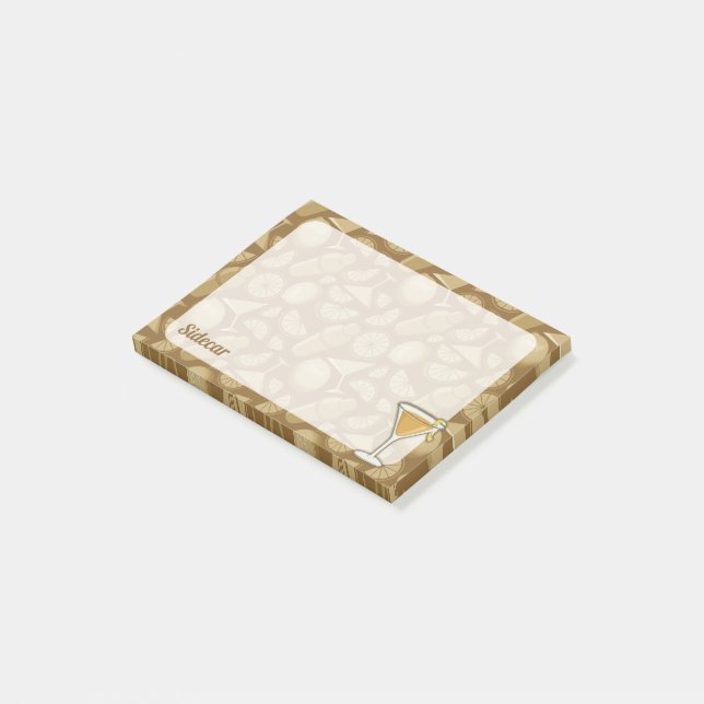 Sidecar Cocktail Post-it Block (Vinklad)