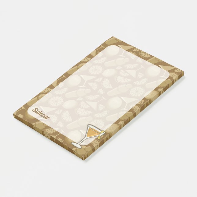 Sidecar Cocktail Post-it Block (Vinklad)