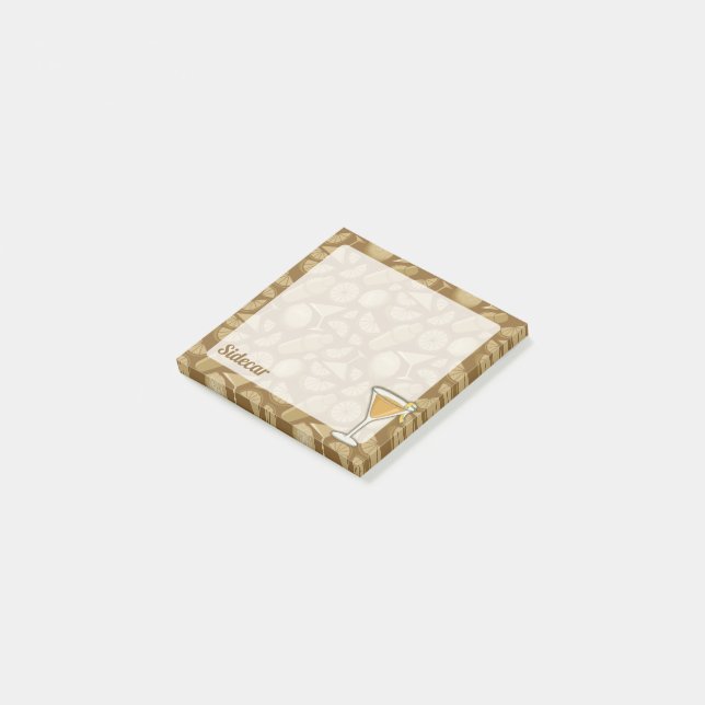 Sidecar Cocktail Post-it Block (Vinklad)