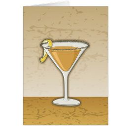 Sidecar cocktail Recipe Hälsningskort