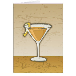 Sidecar cocktail Recipe Hälsningskort
