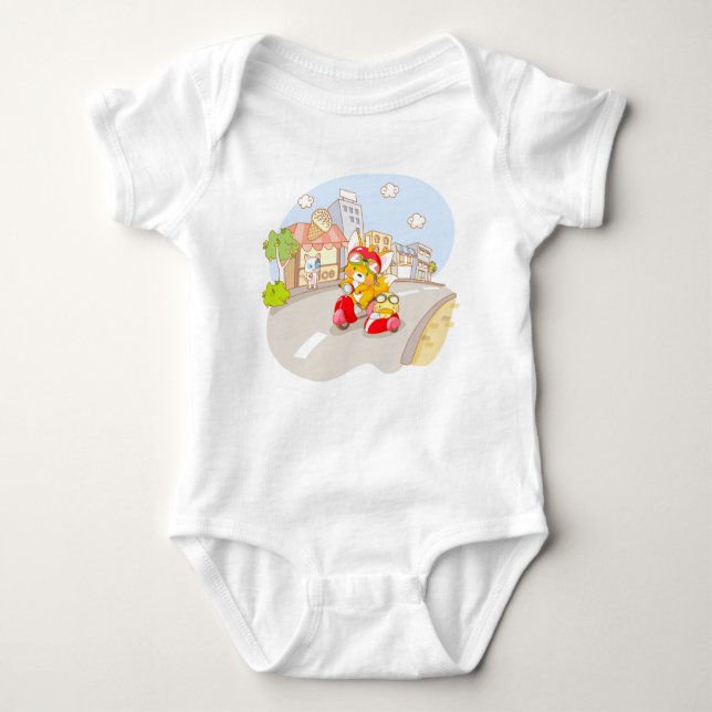 Sidecar Friends Baby Sleeper Tee (Framsida)