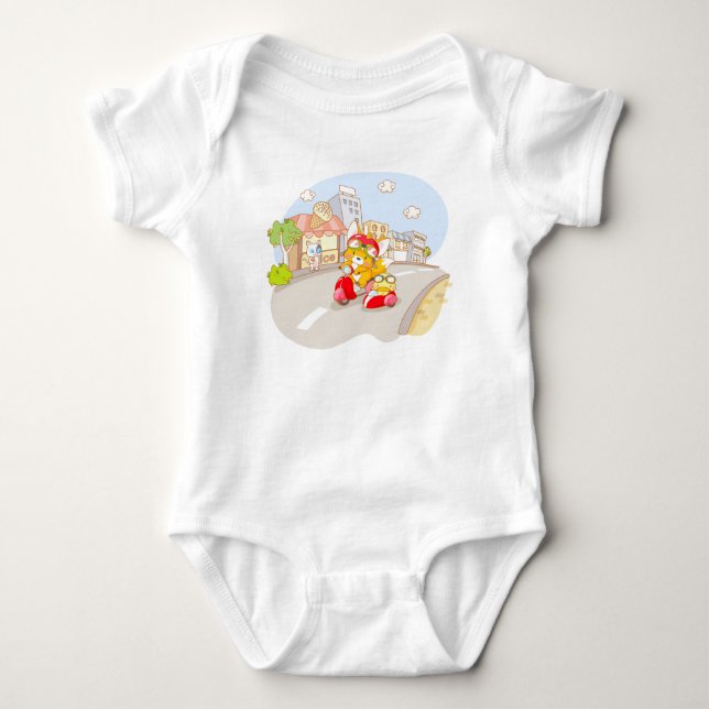 Sidecar Friends Babysömnare T-shirt (Framsida)