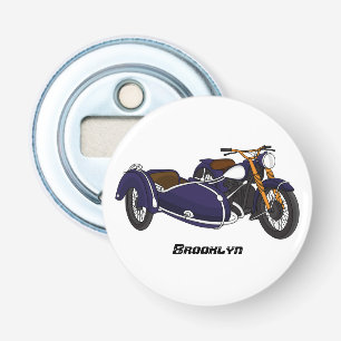 Sidecar lila motorcykelillustration flasköppnare
