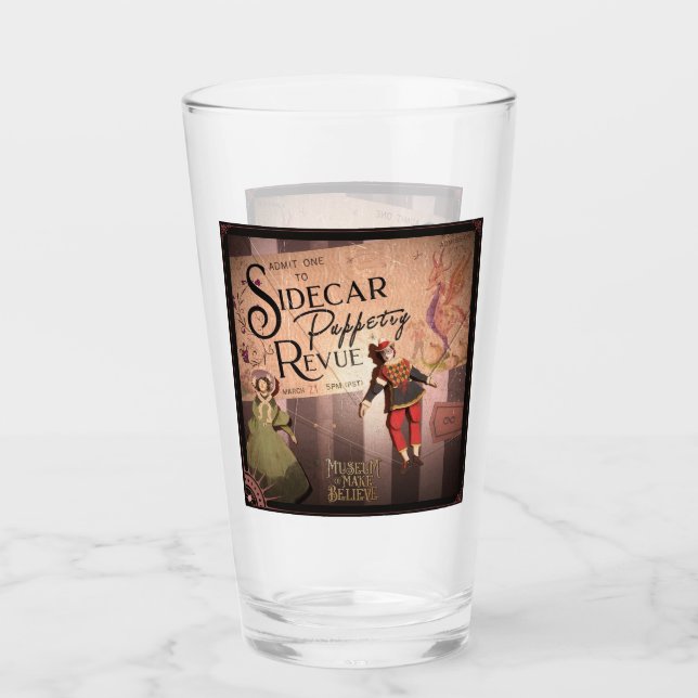 Sidecar Puppetry Revue 16 oz.Glas Glaskopp (Framsida)