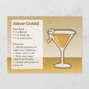 Sidecar-receptkort Vykort