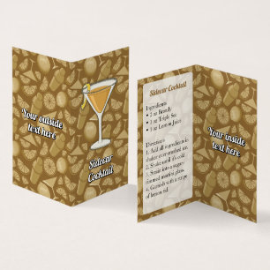 Sidecar Recipe Visitkort