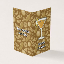 Sidecar Recipe Visitkort