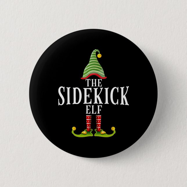 Sidekick Alv Rolig Matchande Pyjamas Jul  Knapp (Framsida)