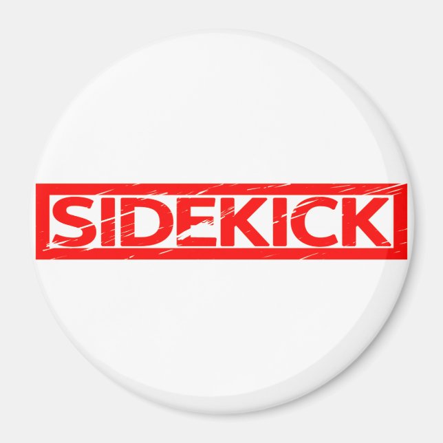 Sidekick Frimärke Magnet (Framsidan)