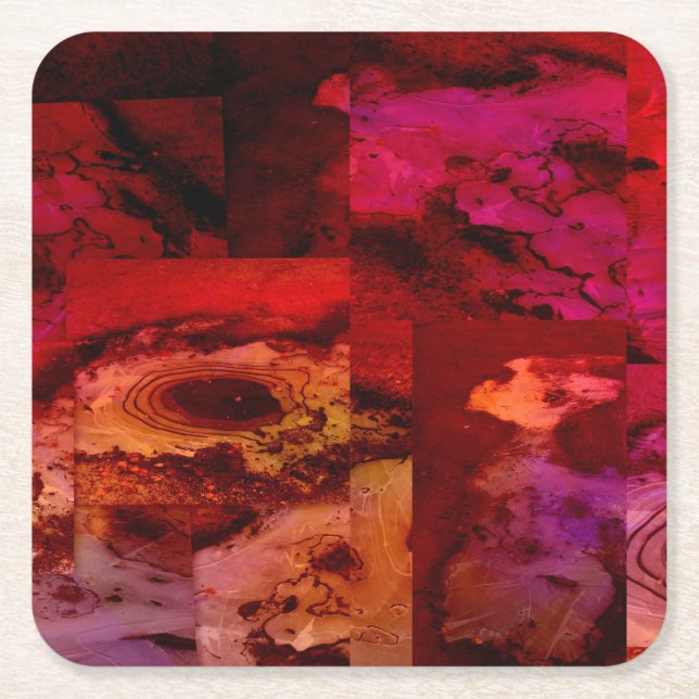 Sidelig Underlägg Papper Kvadrat (Framsidan)