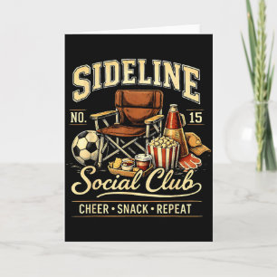 Sideline Social Club Cheer Snack Repeat Soccer Mam Kort