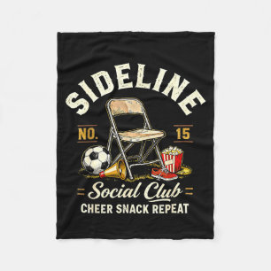 Sideline Social Club Cheer Snack Upprepa Soccer Ma Fleecefilt