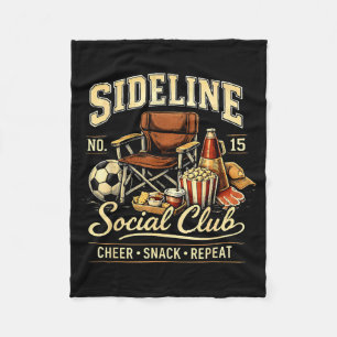 Sideline Social Club Cheer Snack Upprepa Soccer Ma Fleecefilt