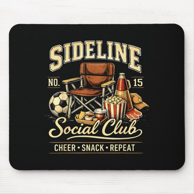 Sideline Social Club Cheer Snack Upprepa Soccer Ma Musmatta (Framsidan)