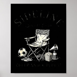 Sideline Social Club Cheer Snack Upprepa Soccer Mo Poster