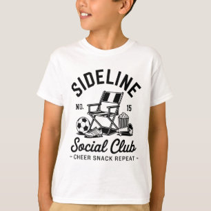 Sideline Social Club Fotboll Mamma Pappa Mors Dag  T Shirt