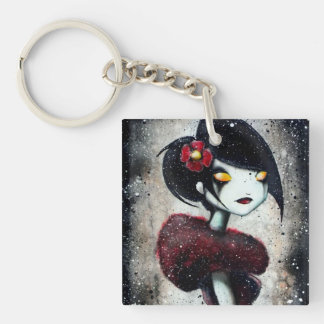 Sidelong (röd) keychain