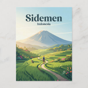 Sidemen-dalen Indonesien Vykort