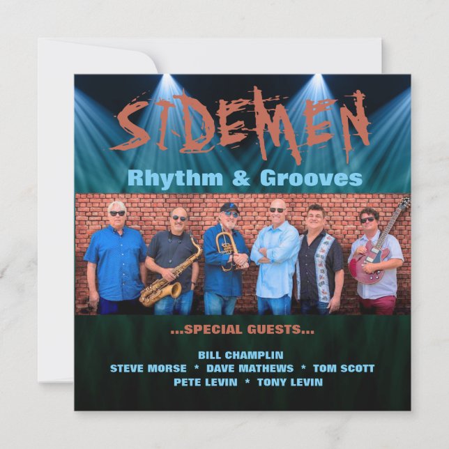 Sidemen Music Band Poster Inbjudningar (Framsida)