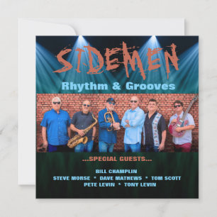 Sidemen Music Band Poster Inbjudningar