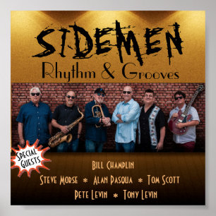 Sidemen Rhythm & Grooves C.D.Omslag Poster